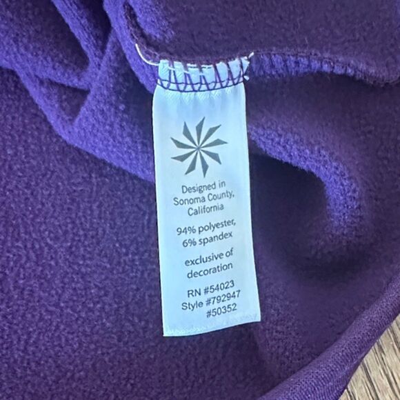 Athleta Cassidy Dress Softshell 1/2 Zip Jacket Pocketed Grape Stretchy Small - Picture 8 of 11